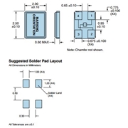 Ecliptek晶振,EA2025LA12-20.000M晶振,貼片晶振