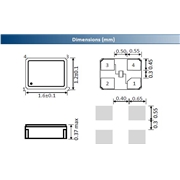 艾西迪晶振,1612H-SMX-4晶振,CAZ2457-RF-KOMEF1L-PF[24.576MHz]晶振