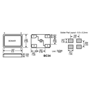 Bomar晶振,BC34晶振,BC34EFD120-10.000000晶振