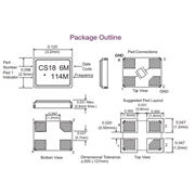 康納溫菲爾德晶振,CS-023晶振,CS-023-114.285M晶振