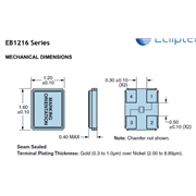 Ecliptek晶振EB1216,EB1216JA10-27.000M-TR音叉晶體