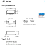 250-4.0M-18-S-TR晶振,進口奧斯康利49SMD晶振,6G室外基站晶振